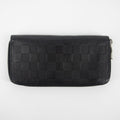 Louis Vuitton Black Damier Infini Vertical Zippy Wallet #2267 LV