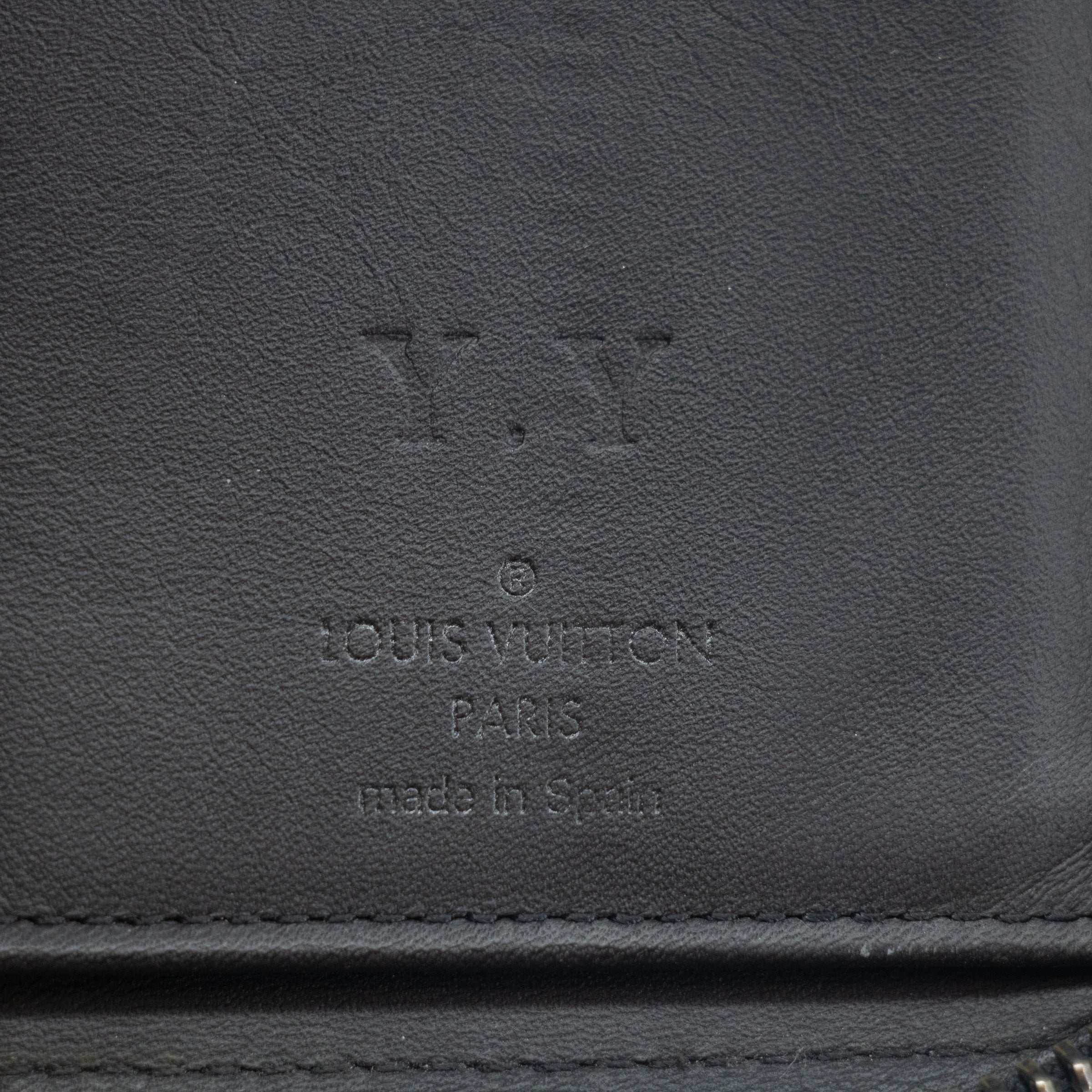 Louis Vuitton Black Damier Infini Vertical Zippy Wallet #2267 LV