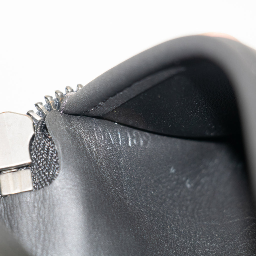 Louis Vuitton Black Damier Infini Vertical Zippy Wallet #2267 LV