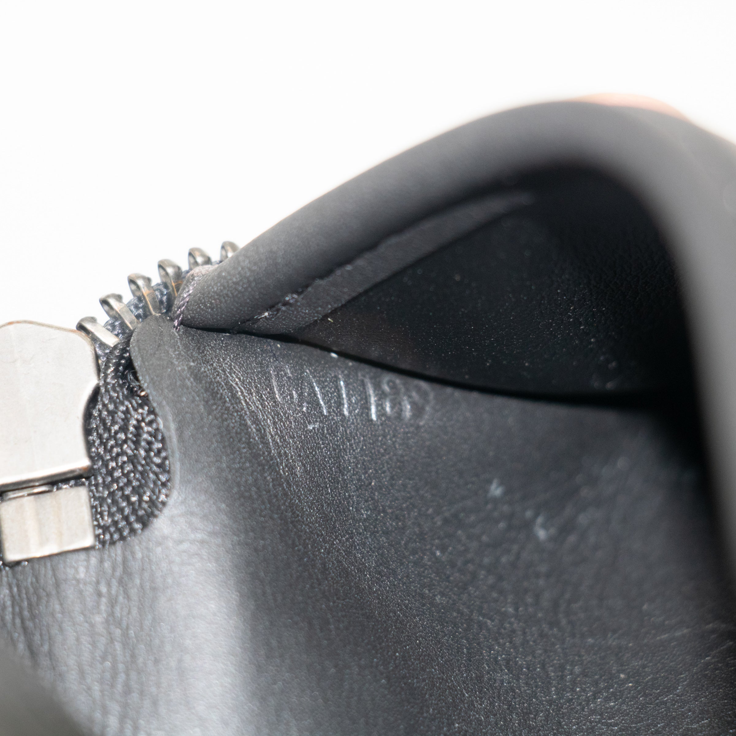 Louis Vuitton Black Damier Infini Vertical Zippy Wallet #2267 LV