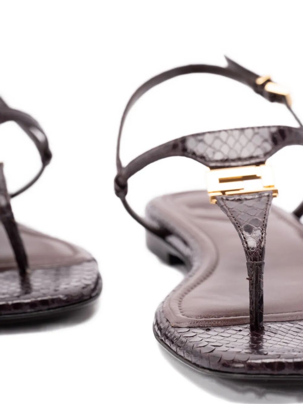 Fendi ladies Fendi Ffold Ayers Flip-Flops sandals thongs shoes