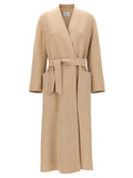 Max Mara Ladies 'Vezzoso' Sweater Coat wool Long Jacket Cream
