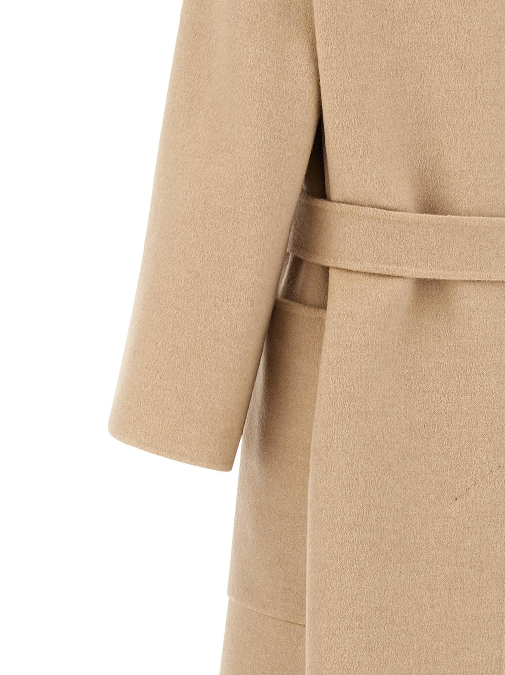 Max Mara Ladies 'Vezzoso' Sweater Coat wool Long Jacket Cream