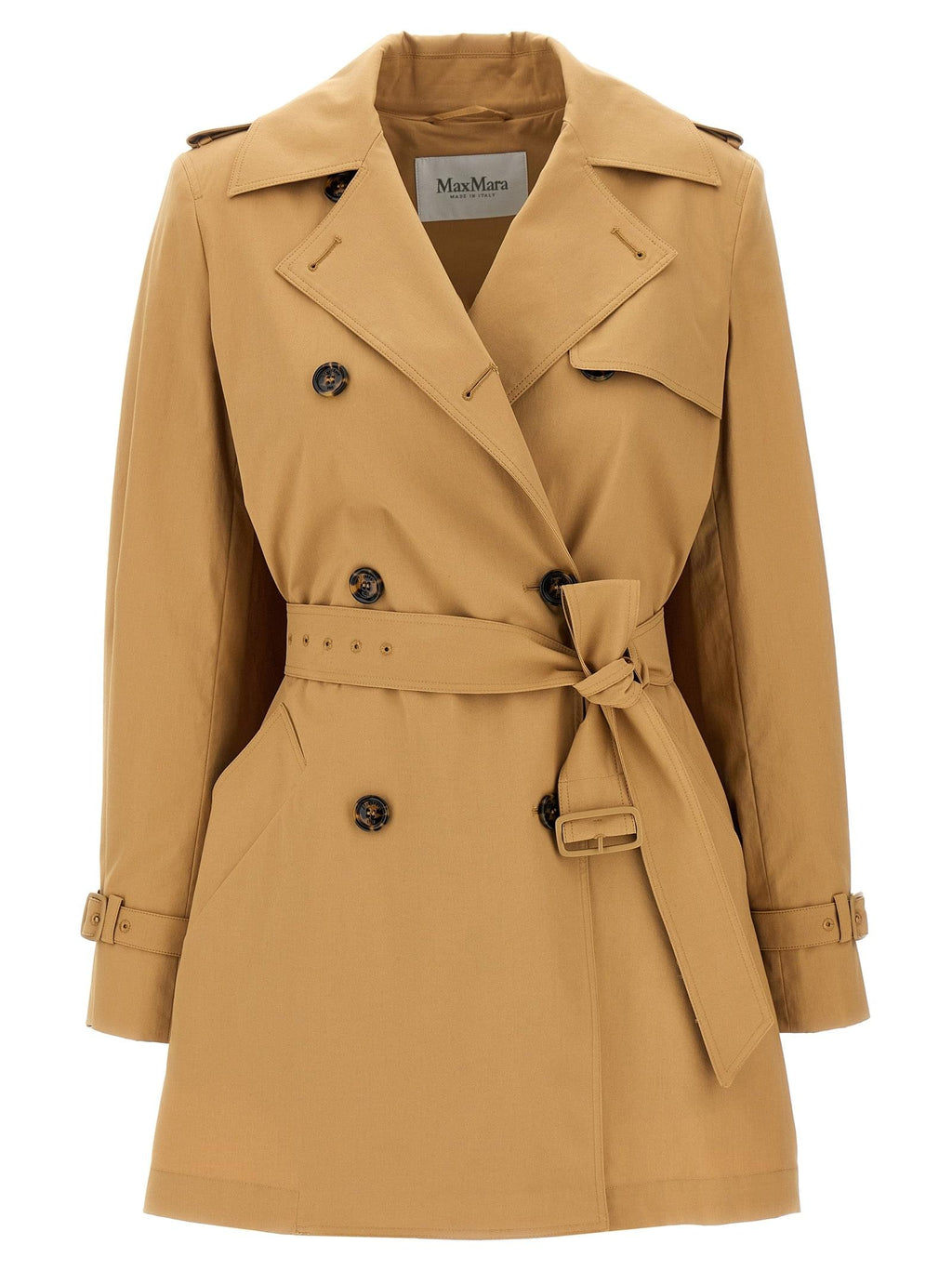 Max Mara ladies 'Landa' Raincoat trench tan