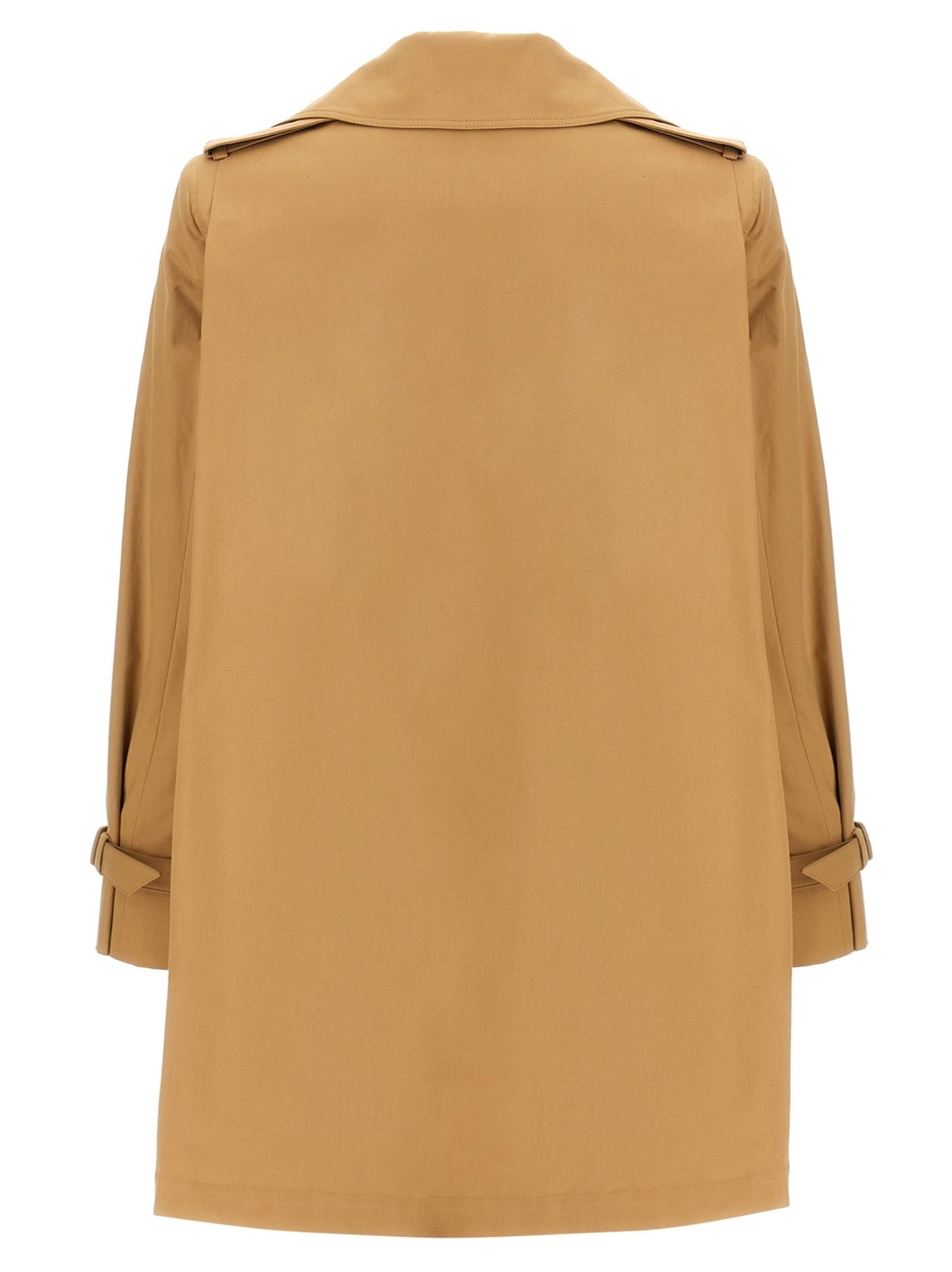 Max Mara ladies 'Landa' Raincoat trench tan