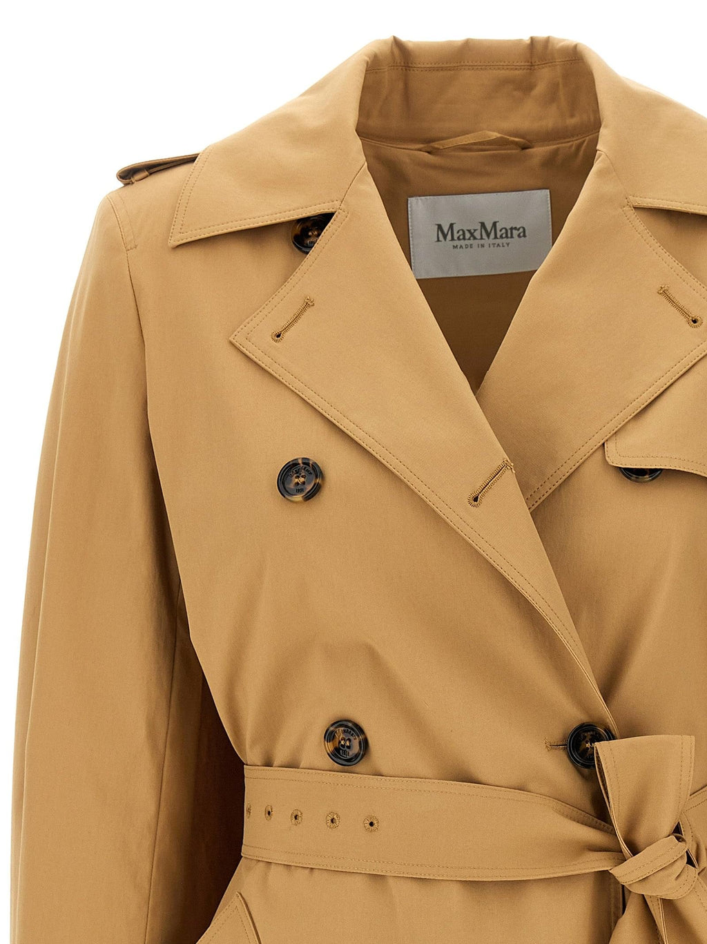 Max Mara ladies 'Landa' Raincoat trench tan