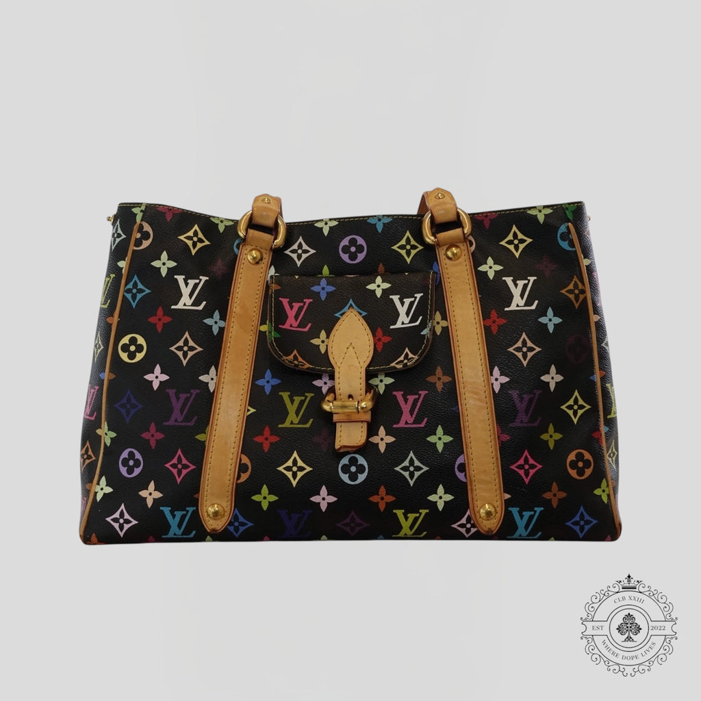 Louis Vuitton x Takashi Murakami Aurelia MM Monogram Purse in Black handbag
