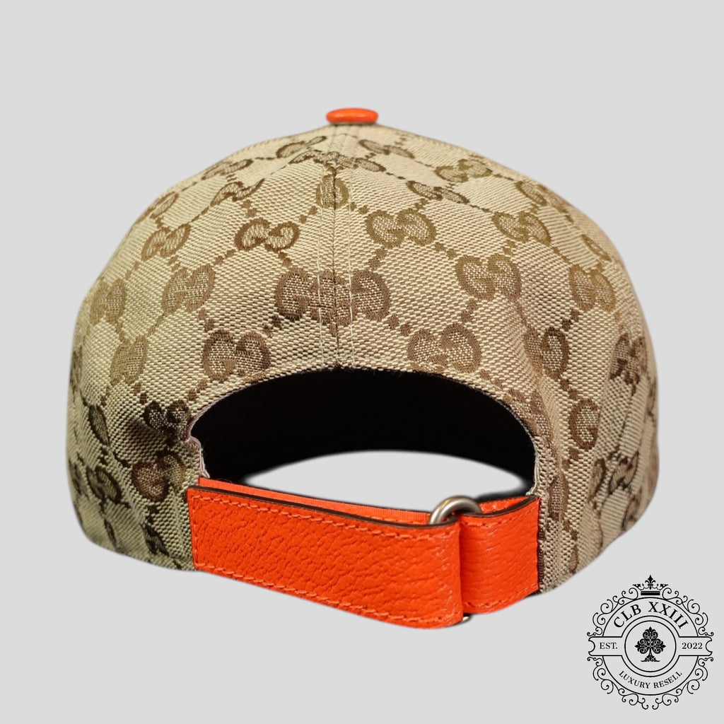Gucci X The North Face Hat in Camel / Orange Cap GG logo Orange