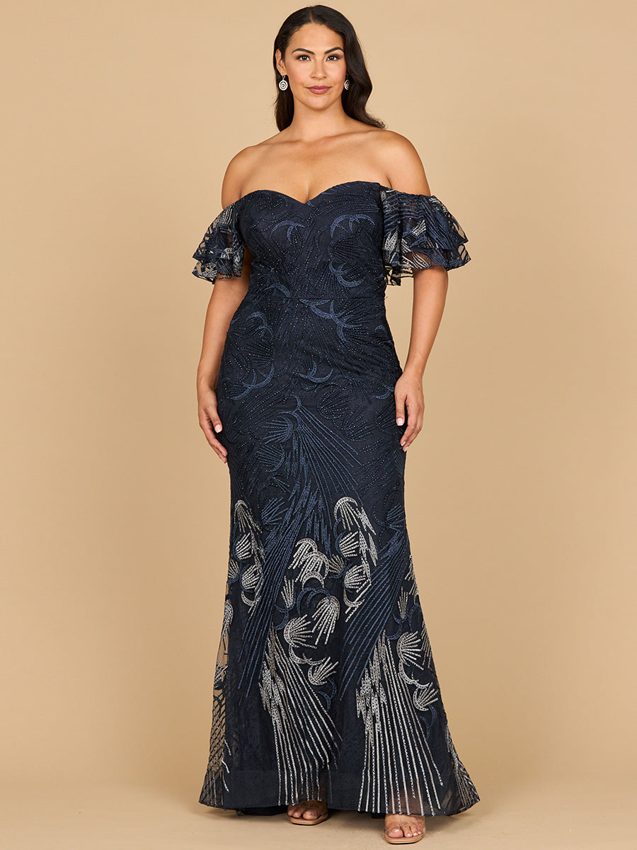 Lara 28884- Off Shoulder Mermaid Lace Gown New York