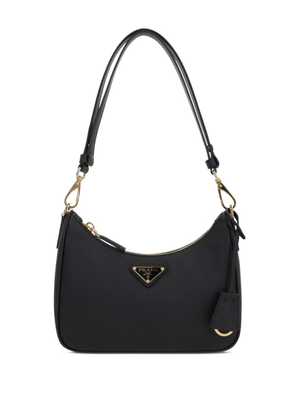 Prada ladies Prada Re-Edition Saffiano Leather Mini-Bag purse handbag with logo black