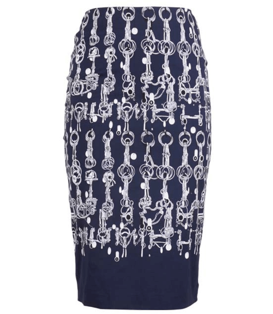 Chloe Skirt Indigo Long Skirt horse bit Madison Maison Italy Samantha Sung