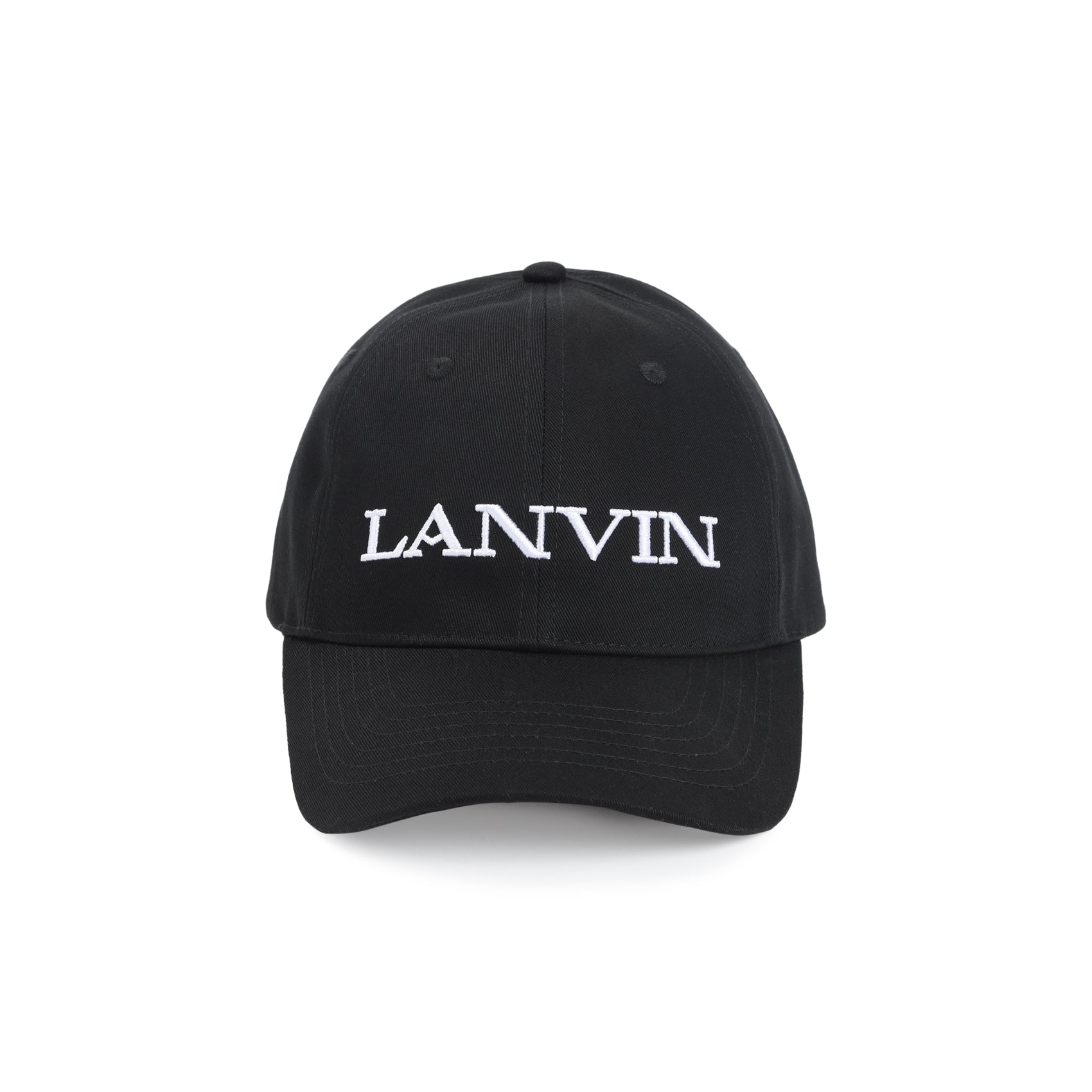 Lanvin Baseball Logo Hat Men's cap black unisex