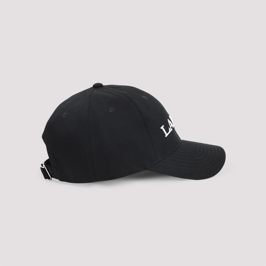 Lanvin Baseball Logo Hat Men's cap black unisex