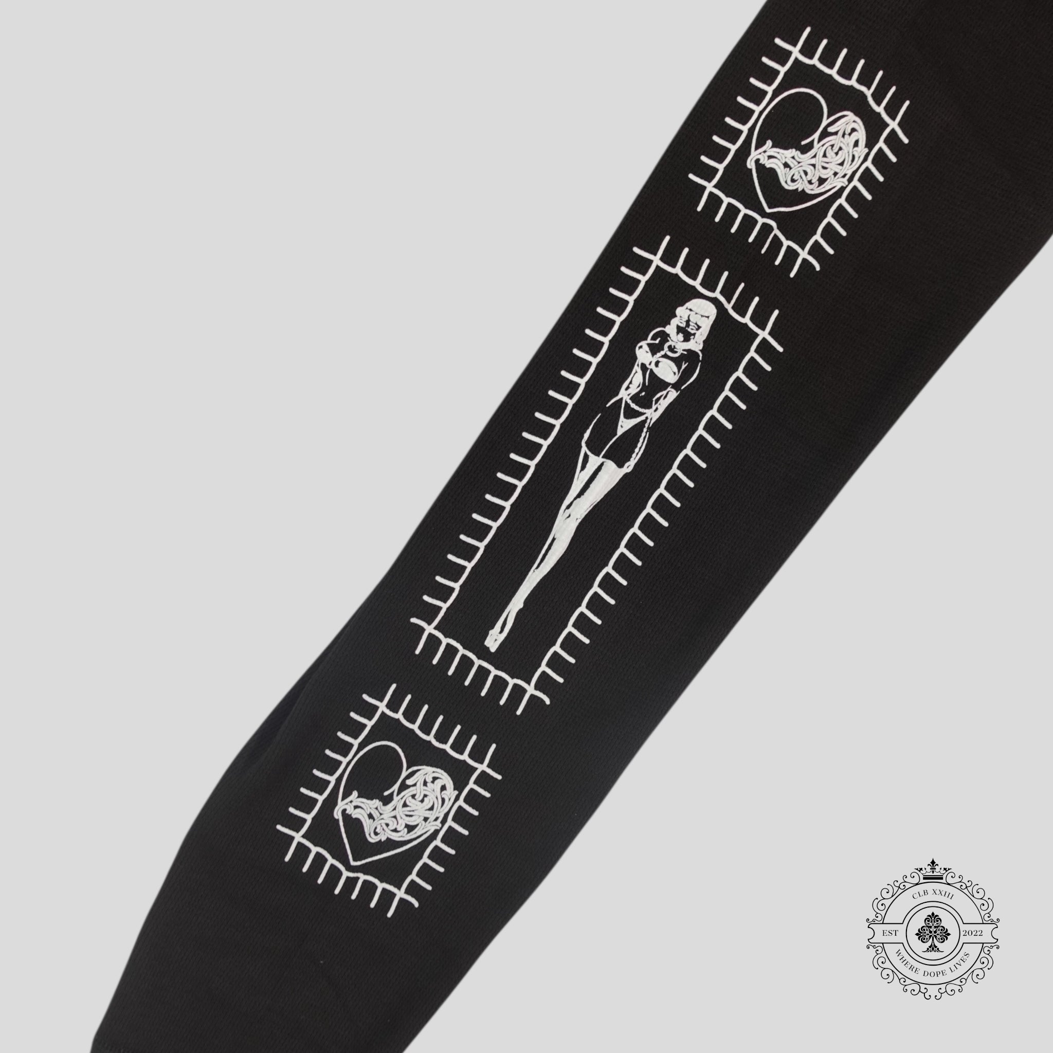 Chrome Hearts Deadly Doll Thermal Shirt in Black men's unisex long sleeve