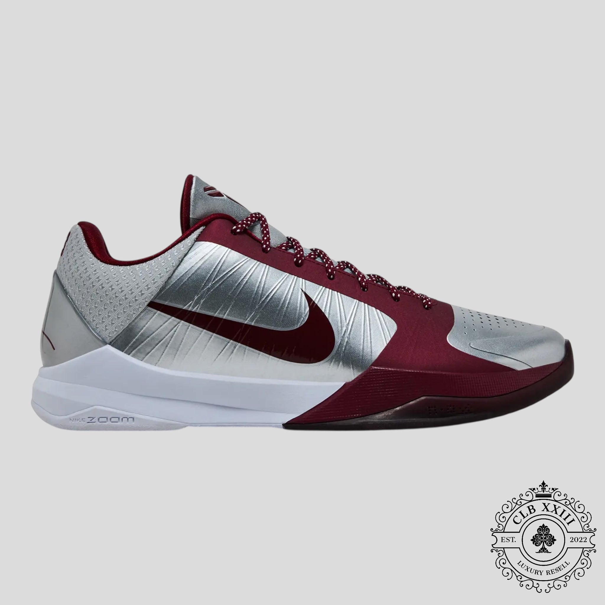 Nike Kobe Bryant 5 Protro Lower Merion Aces Away (2026) silver red 11