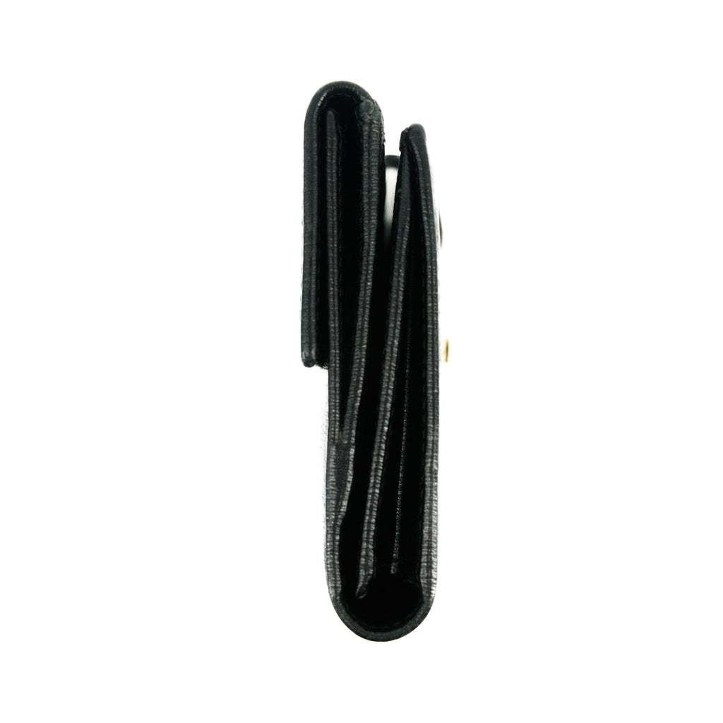 Gucci Black Long Jackie Wallet #3077 GG