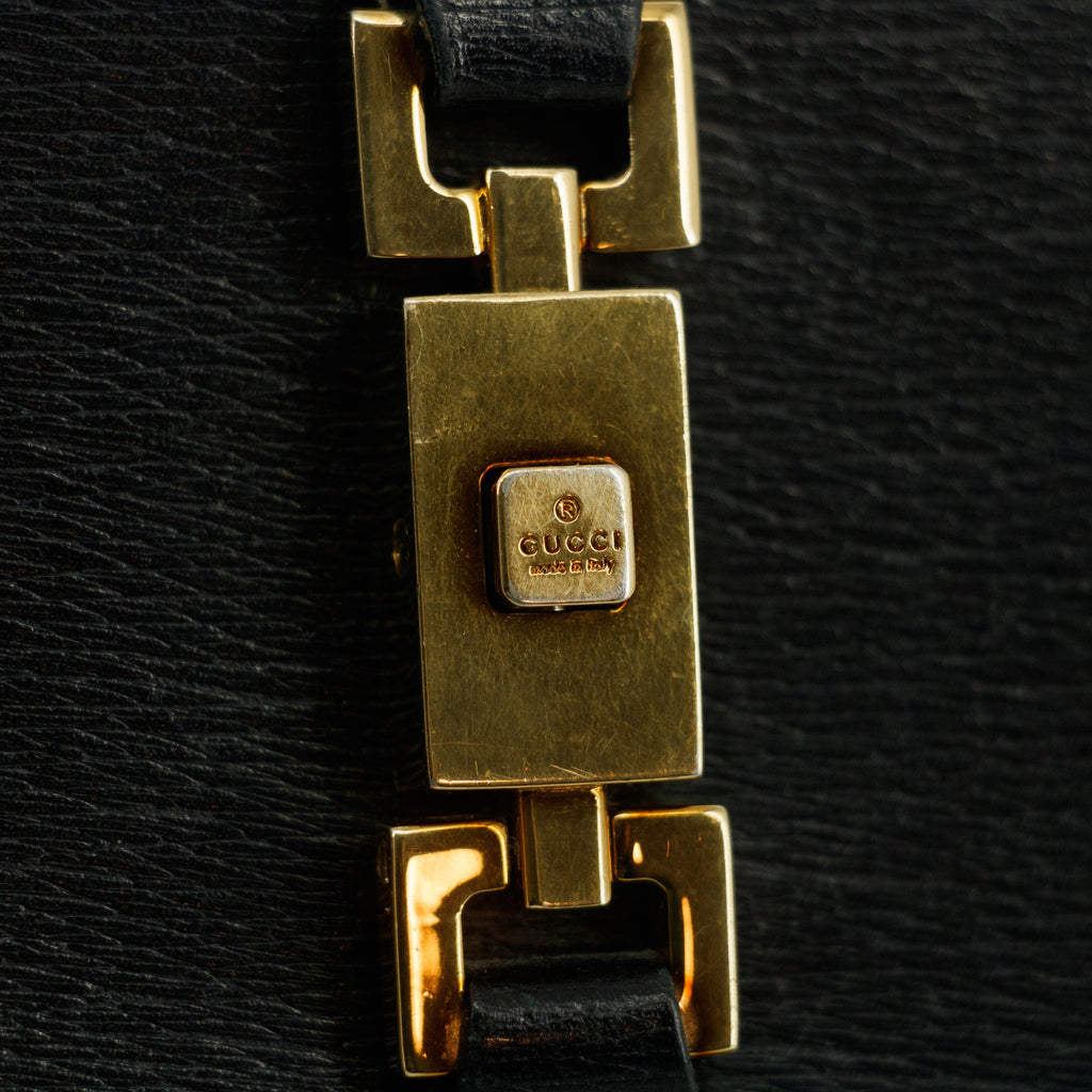 Gucci Black Long Jackie Wallet #3077 GG