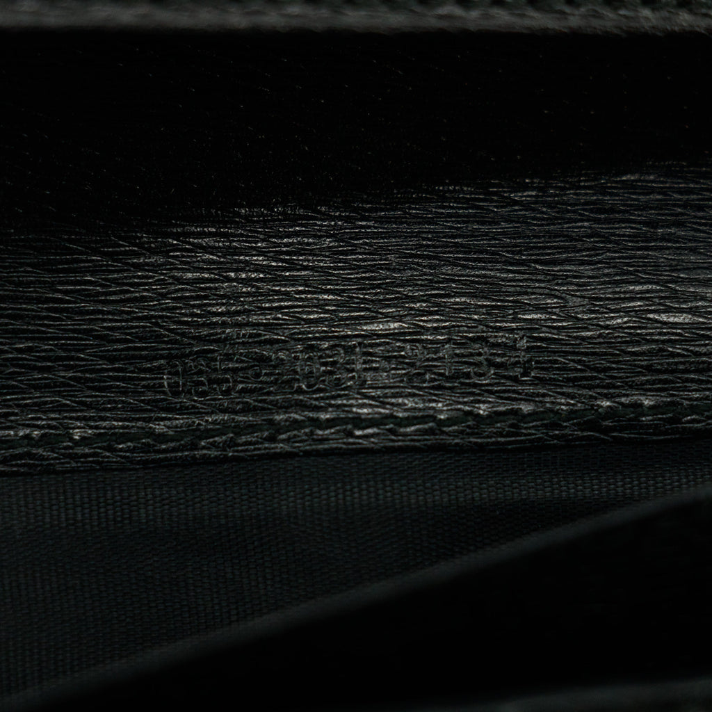 Gucci Black Long Jackie Wallet #3077 GG