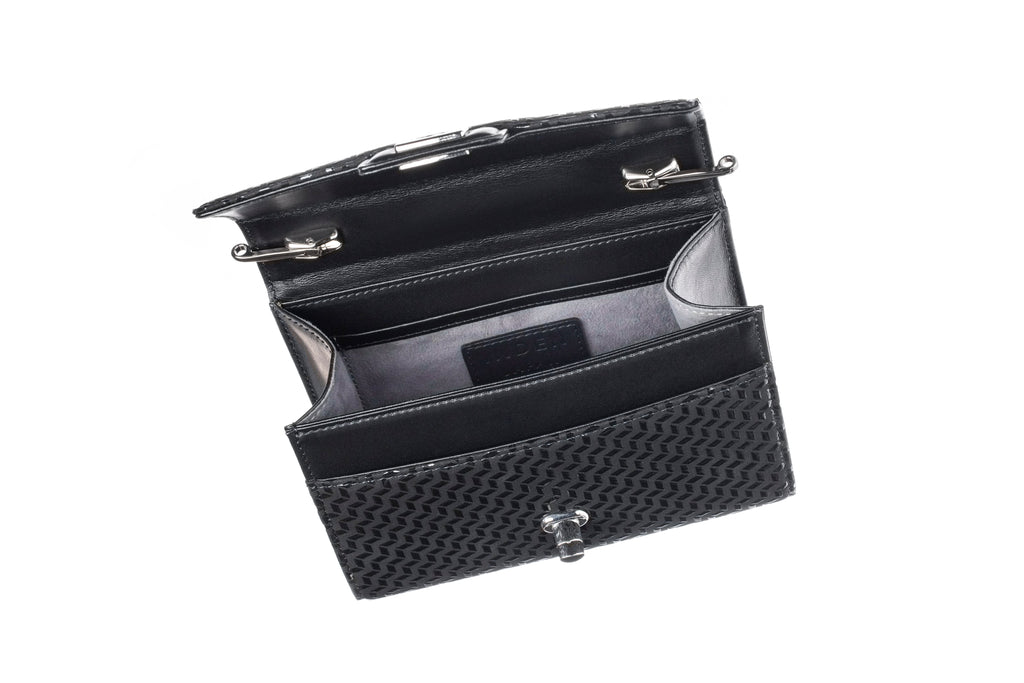 Cross-Body Bag Rectangle - Chevron-S Inden Japan Deer Handbag Purse Shoulder