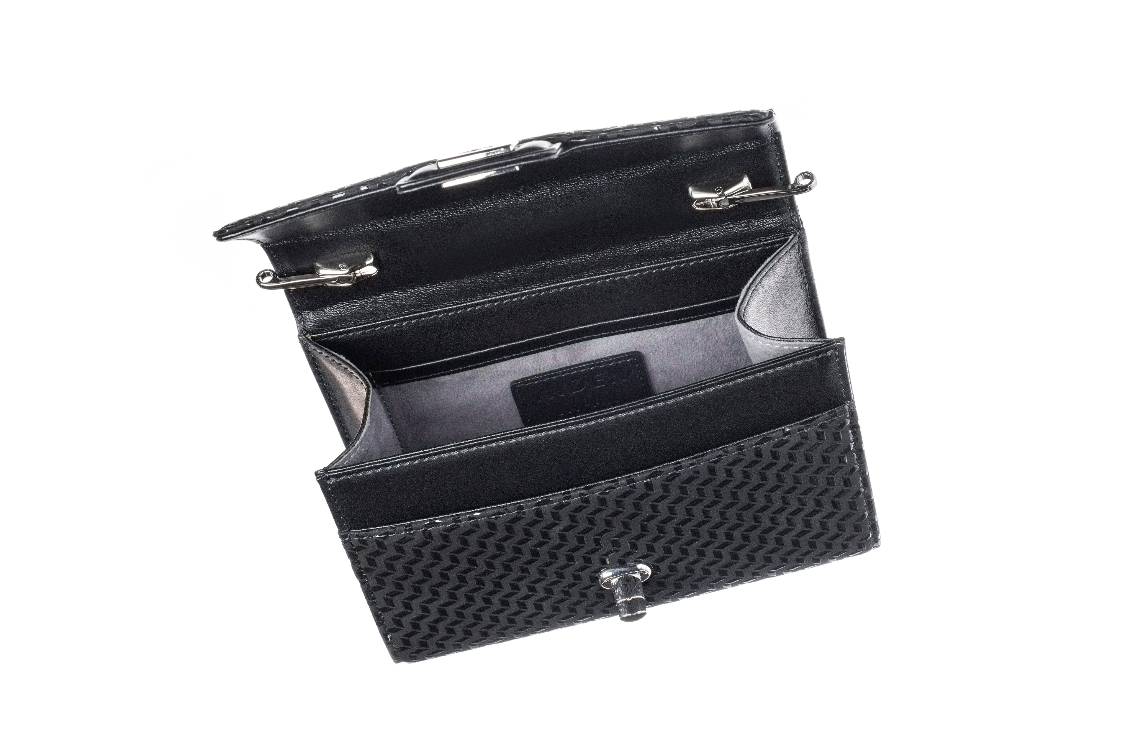 Cross-Body Bag Rectangle - Chevron-S Inden Japan Deer Handbag Purse Shoulder