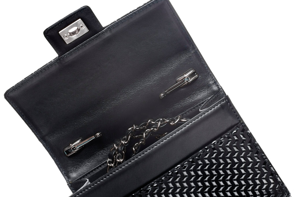 Cross-Body Bag Rectangle - Chevron-S Inden Japan Deer Handbag Purse Shoulder