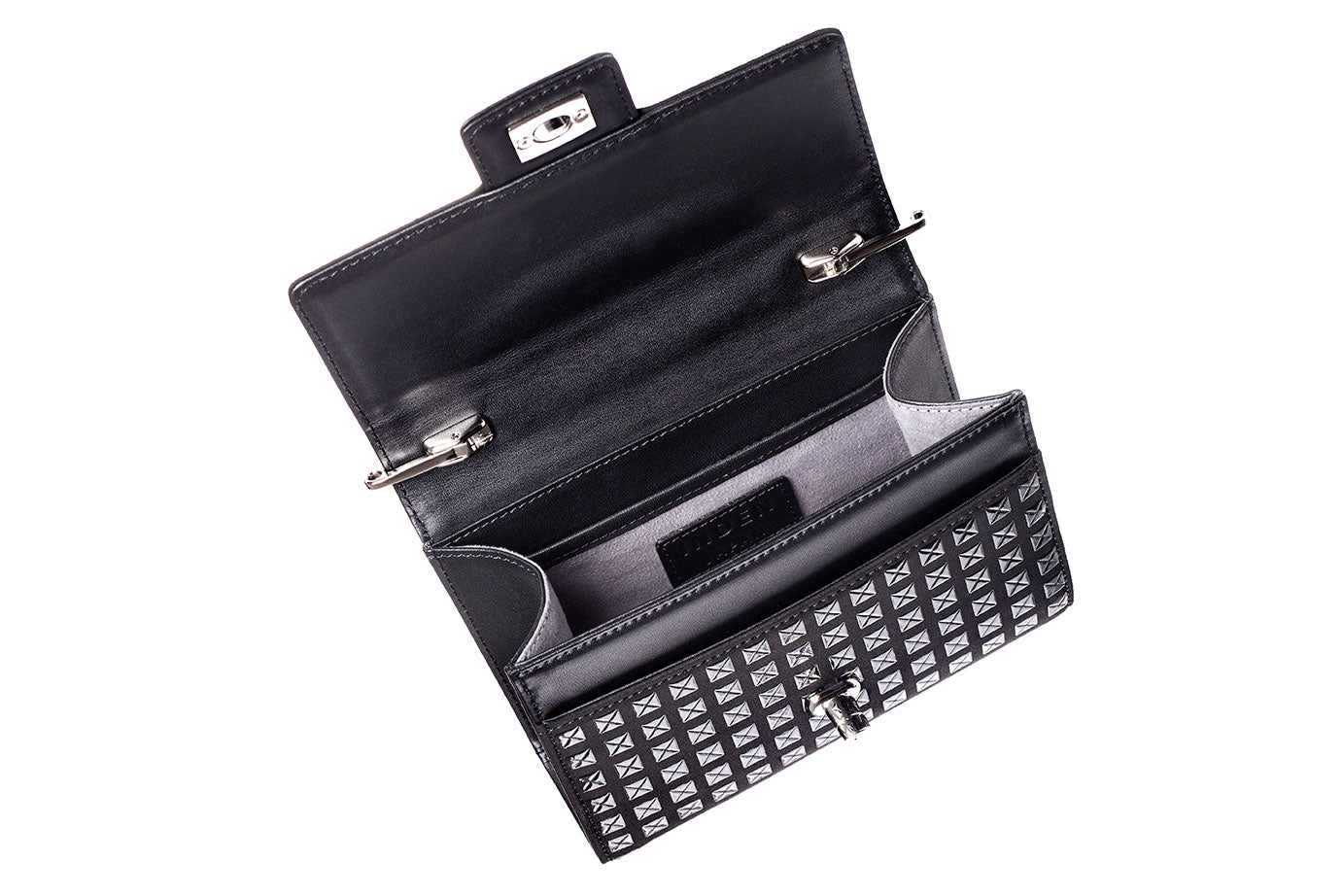 Cross-Body Bag Rectangle - Studs Inden Japan leather Handbag Purse