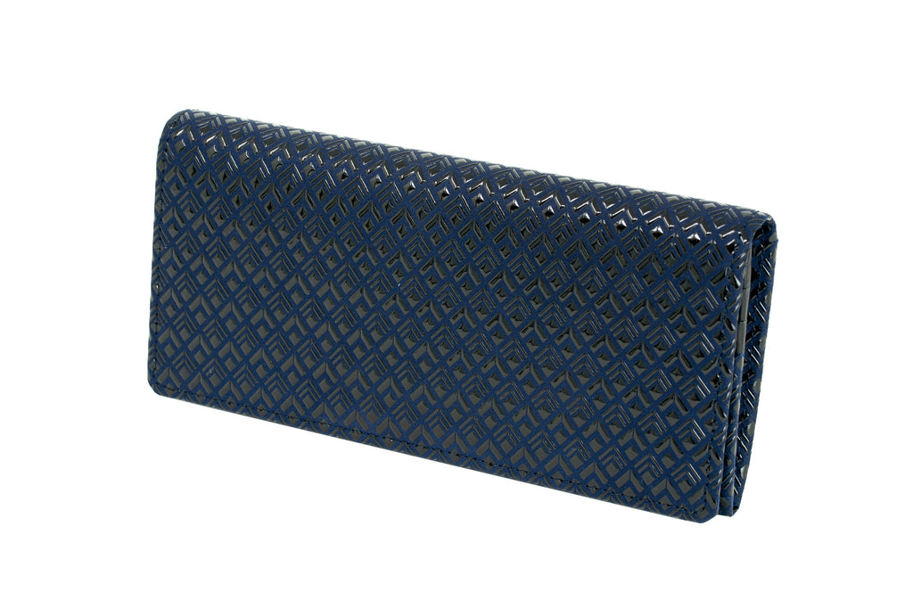 Long Wallet - Diamond Frame Leather Inden Japan deer skin