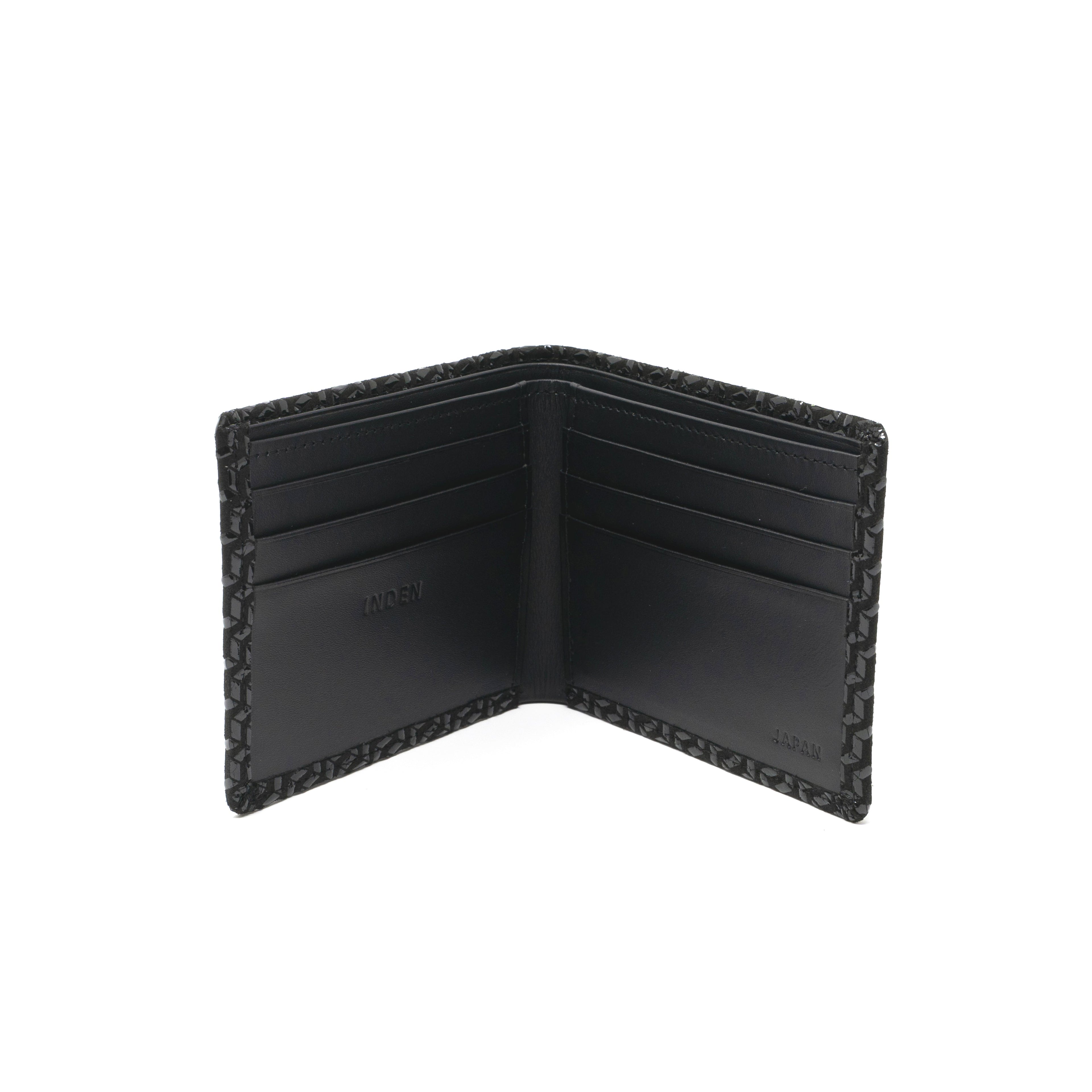 Men's Folded Wallet (Narrow Type) - Chevron-S Inden Japan
