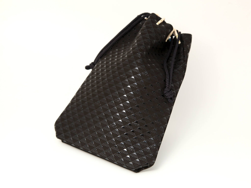 Takane Drawstring Pouch Inden Japan Deer Skin Leather Bag