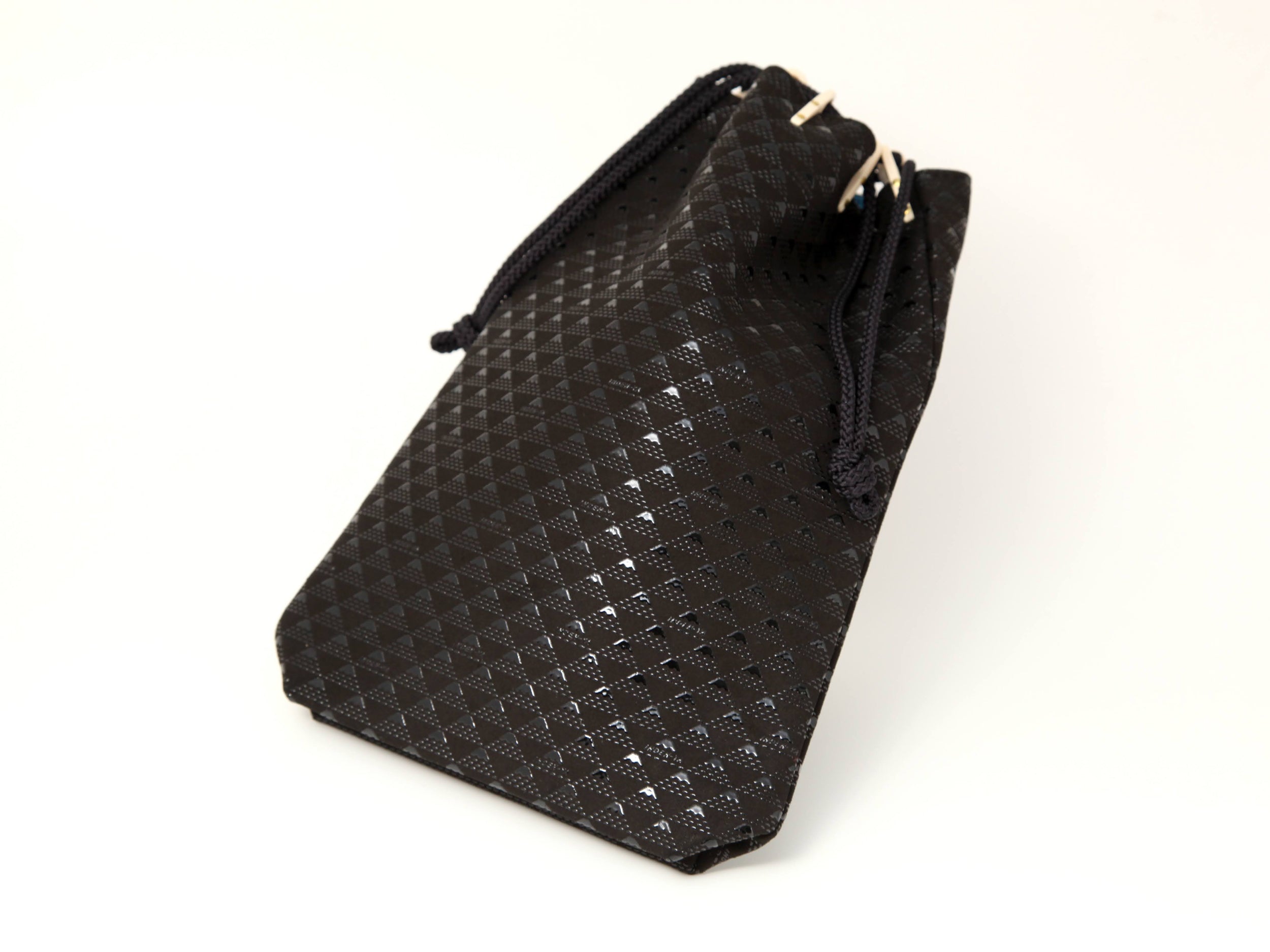 Takane Drawstring Pouch Inden Japan Deer Skin Leather Bag