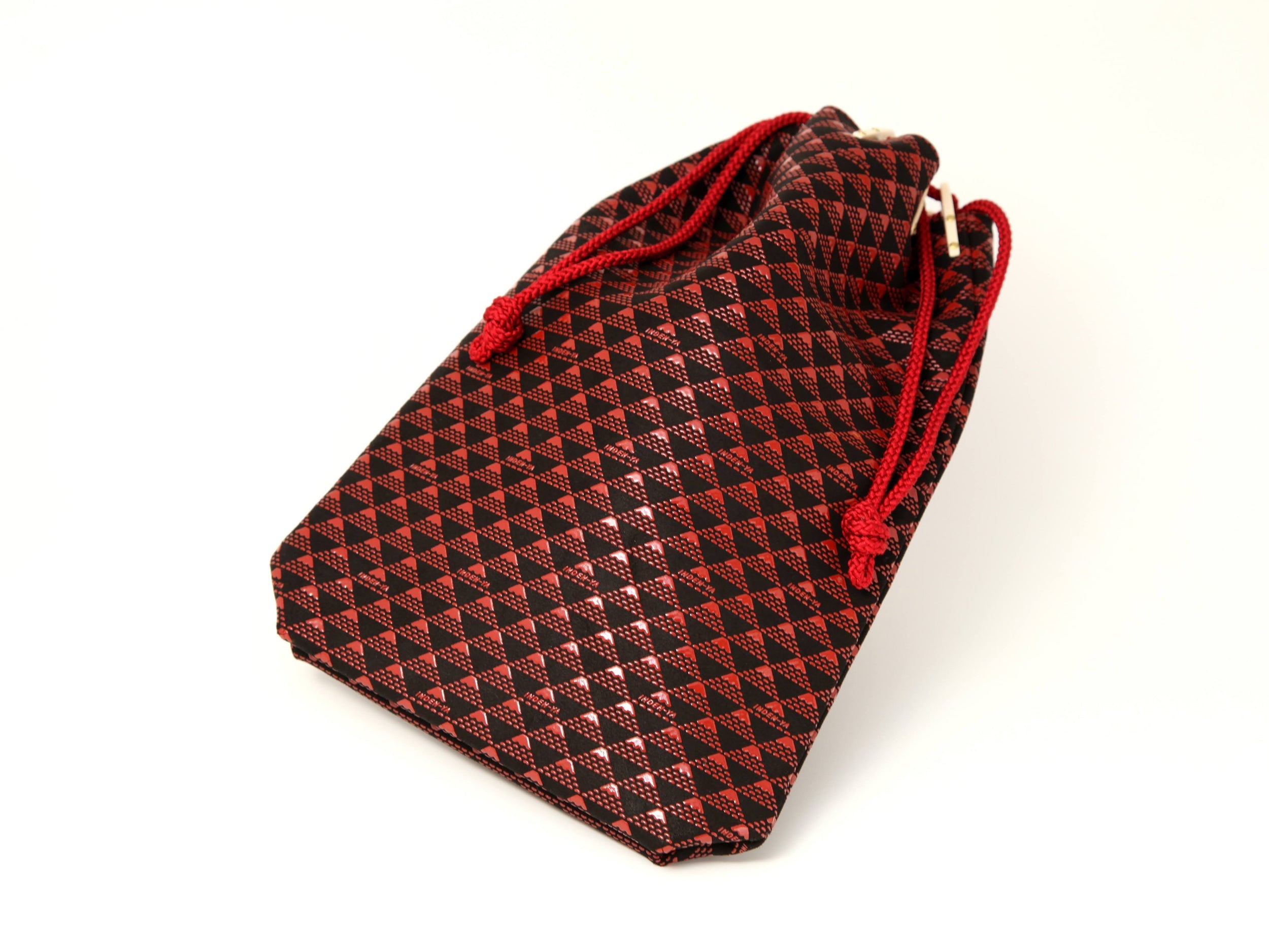 Takane Drawstring Pouch Inden Japan Deer Skin Leather Bag