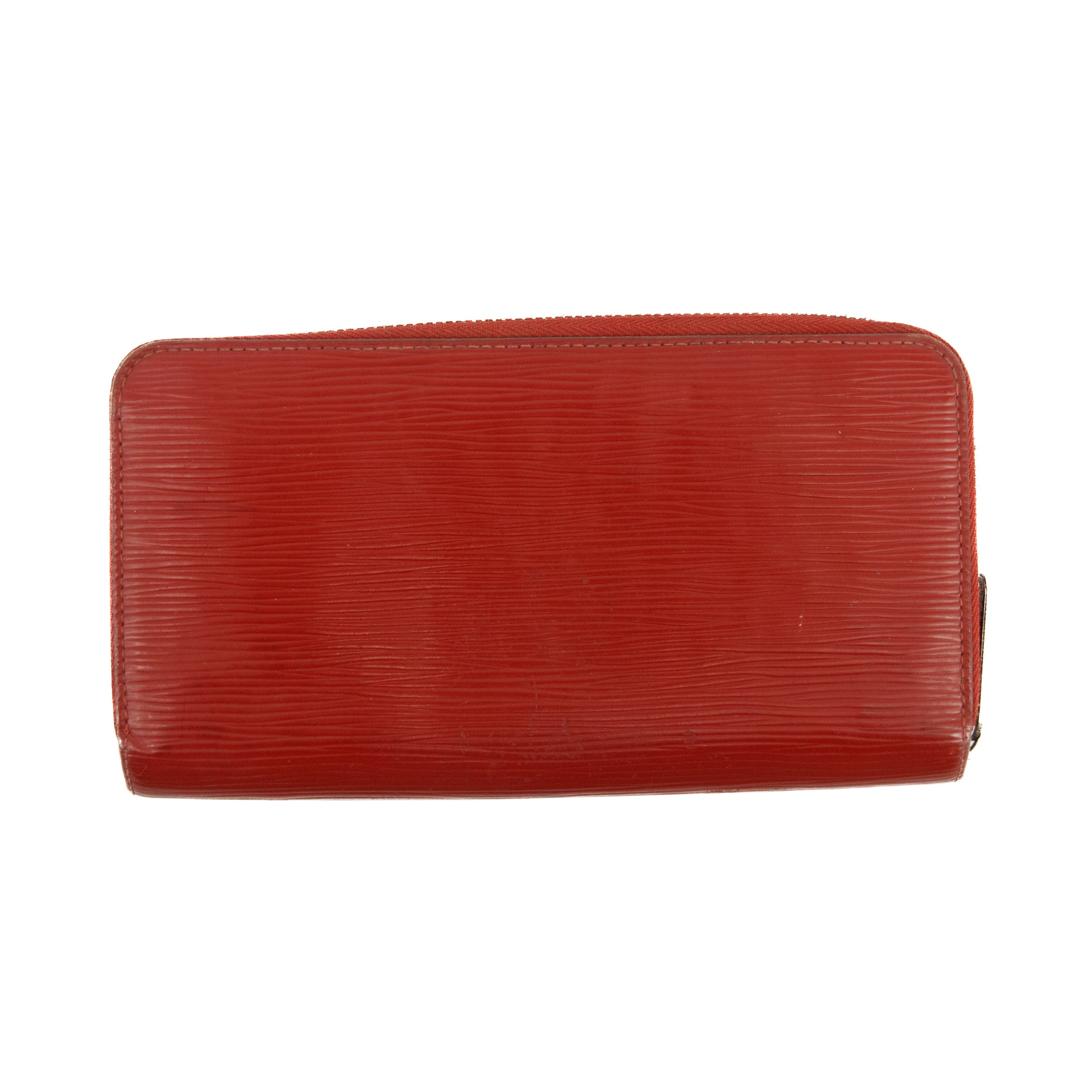Louis Vuitton Red Epi Zippy Long Wallet  #3120 LV