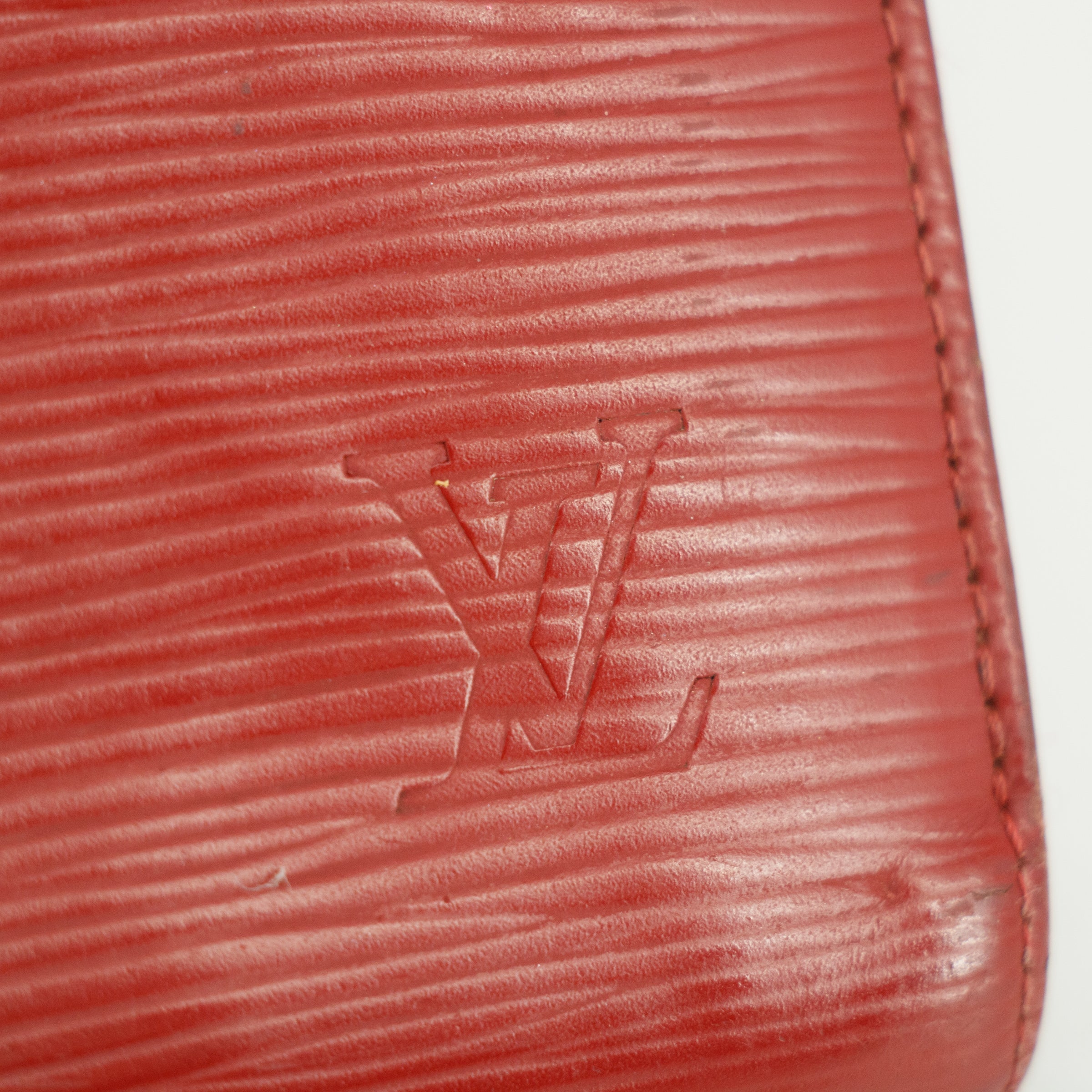 Louis Vuitton Red Epi Zippy Long Wallet  #3120 LV