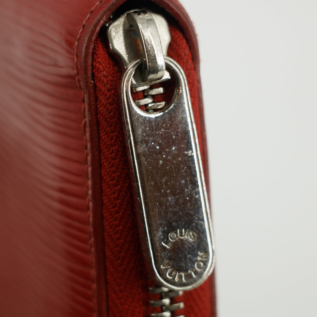 Louis Vuitton Red Epi Zippy Long Wallet  #3120 LV