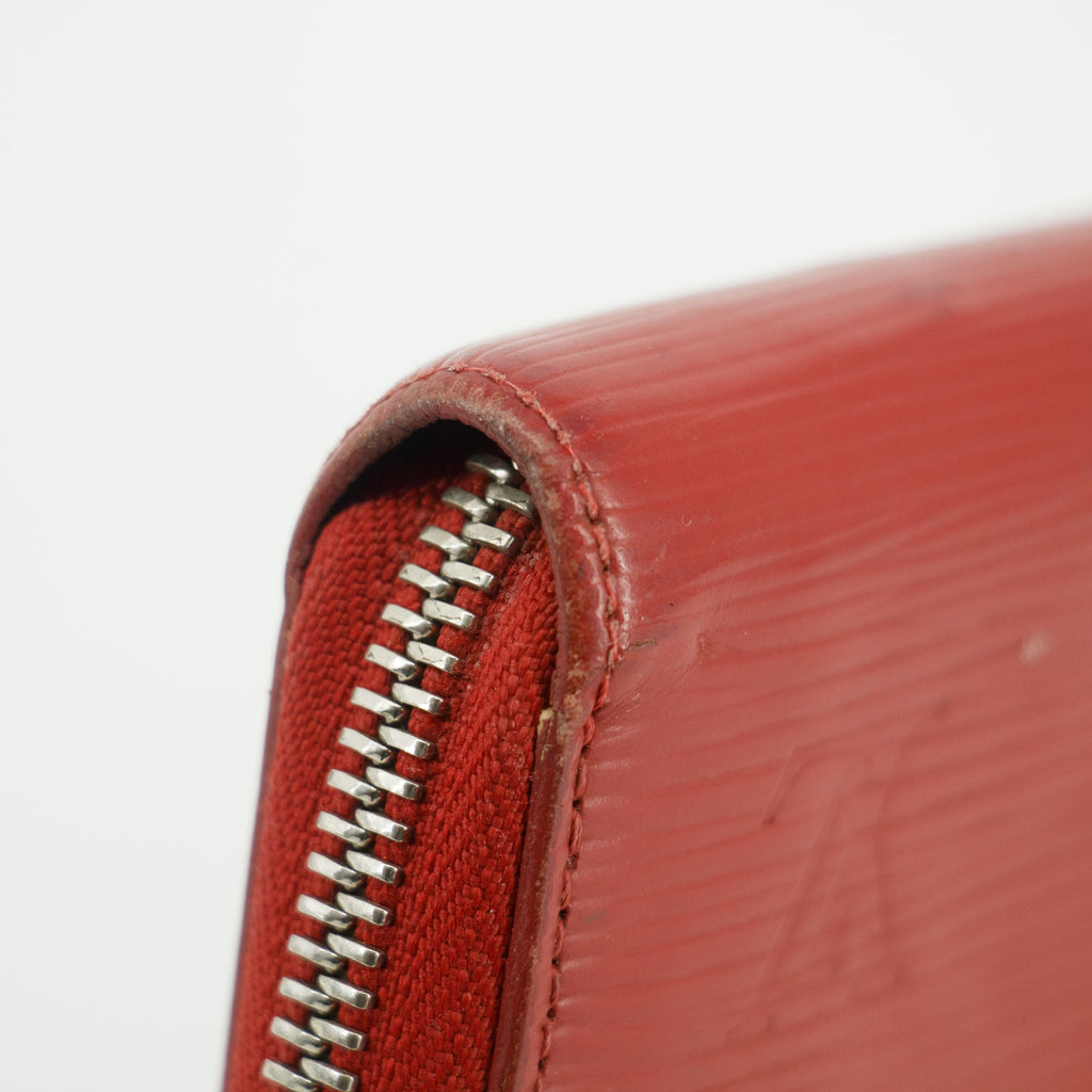 Louis Vuitton Red Epi Zippy Long Wallet  #3120 LV