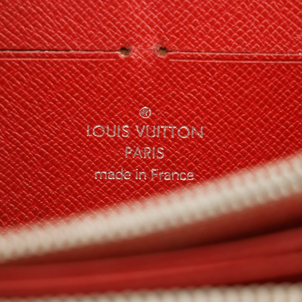 Louis Vuitton Red Epi Zippy Long Wallet  #3120 LV