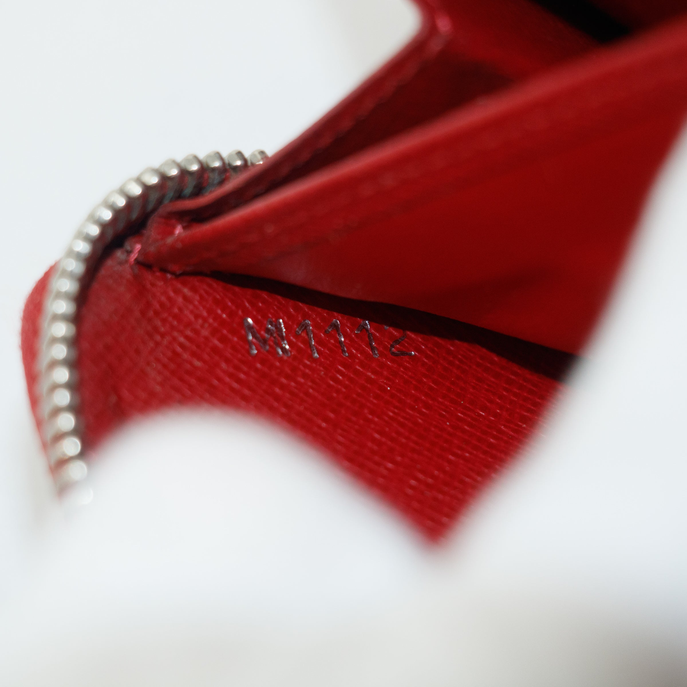 Louis Vuitton Red Epi Zippy Long Wallet  #3120 LV