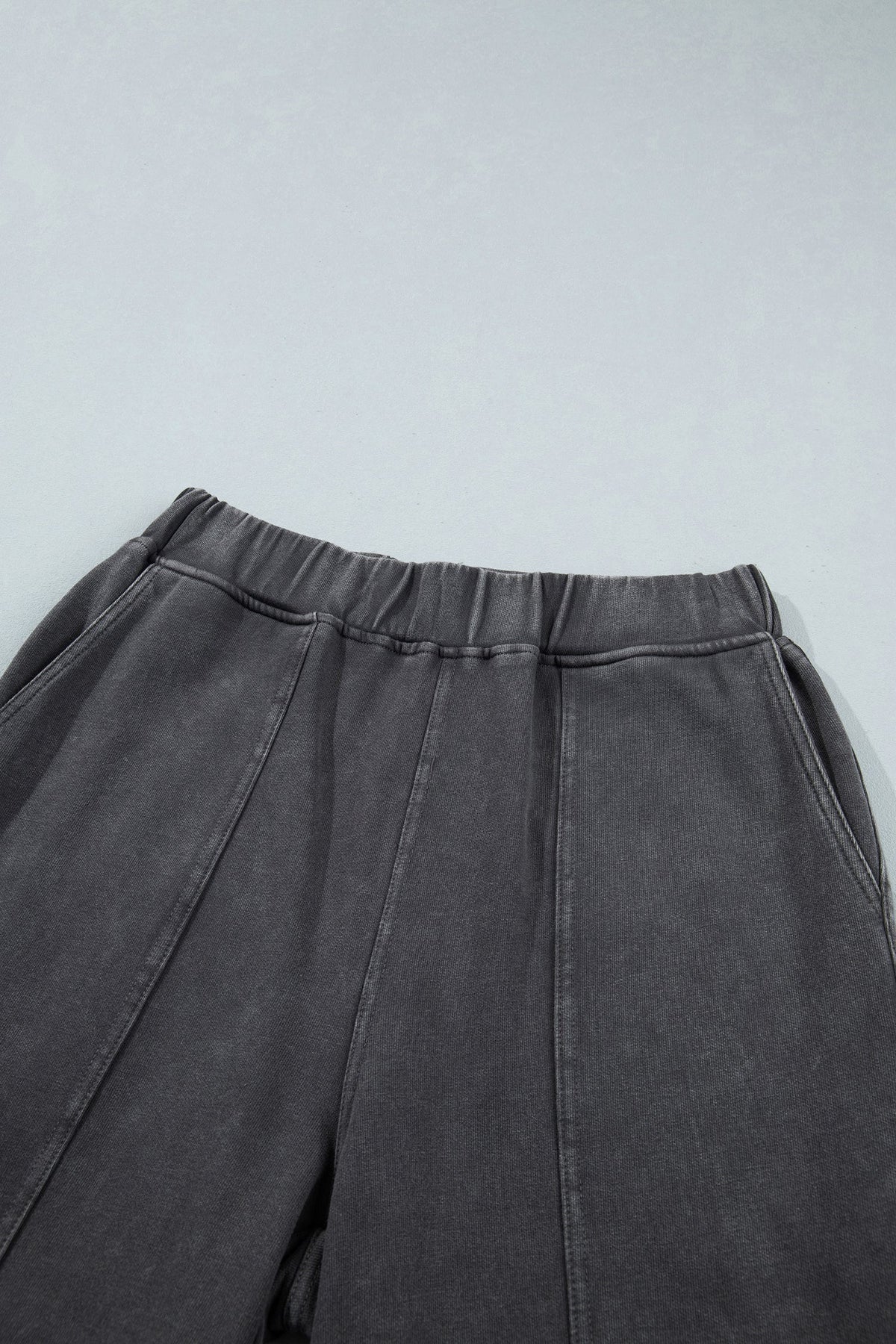 Lola Mineral Wash Seam Detail Elastic Waist Barrel Pants Indie Ladies