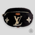 Louis Vuitton Chocolate Shearling Bumbag fanny pack purse handbag