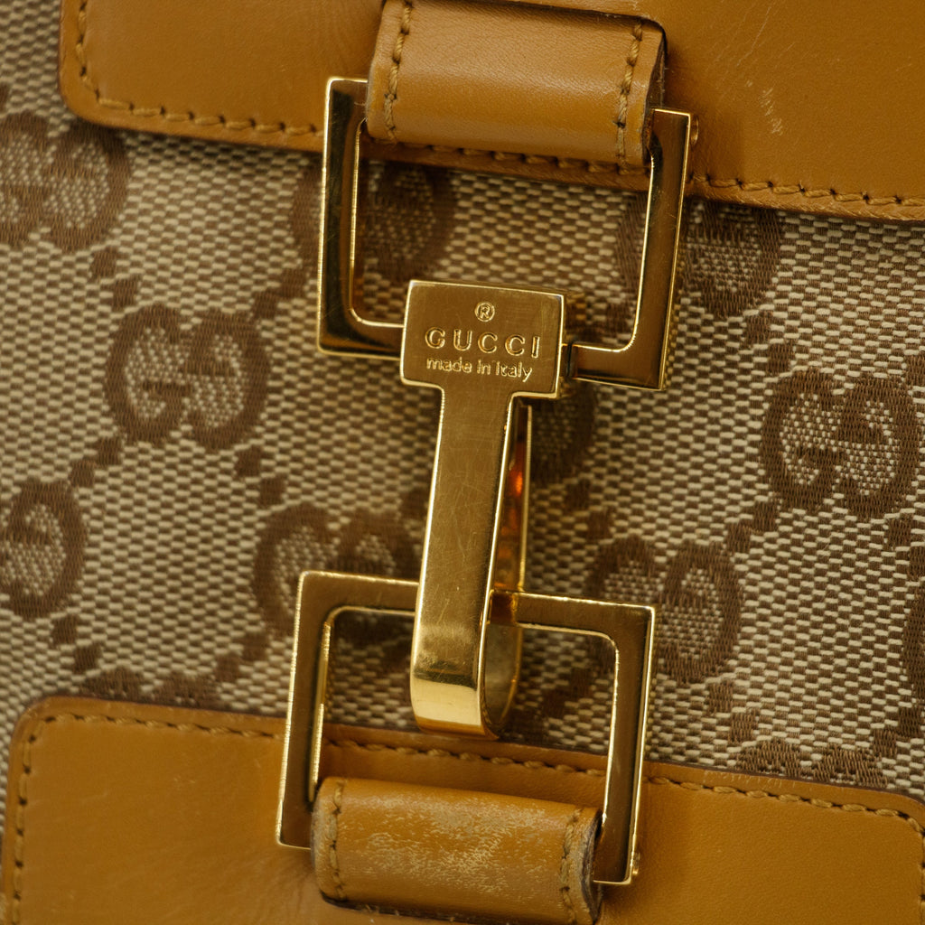 Gucci GG Canvas Beige One Shoulder Bag #3551 handbag purse