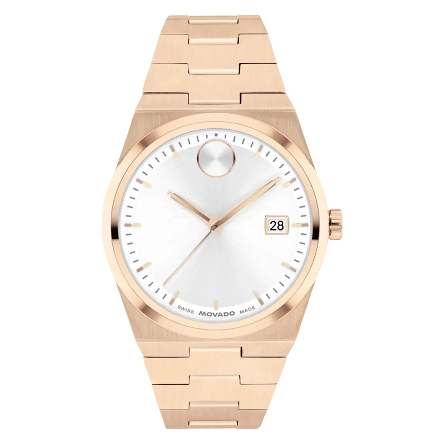 Movado Ladies Bold Quest Watch Designer Luxury Swiss Rose Gold