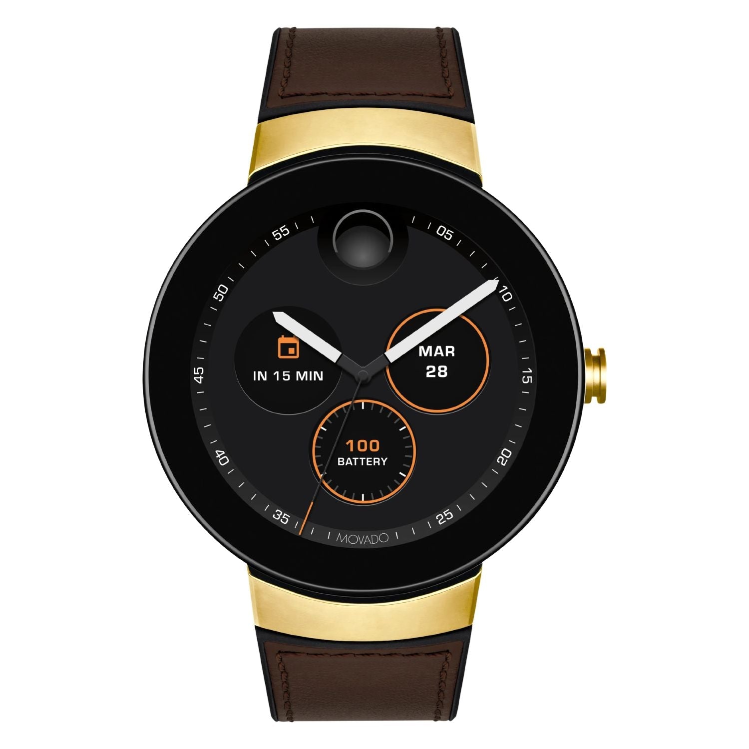 Movado Unisex's Connect watch brown watch water resistant