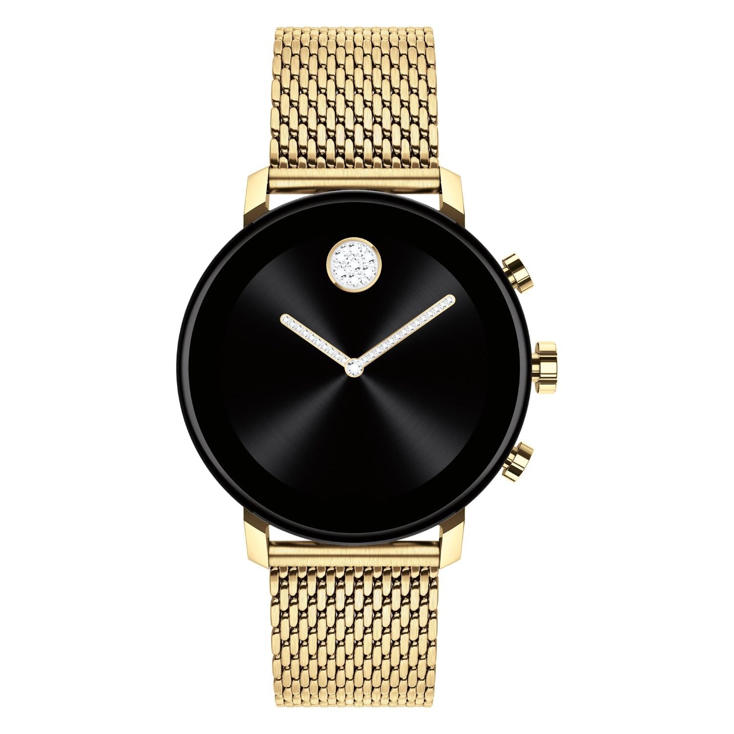 Movado Men's Connect watch Gold Black Designer Luxury Swiss