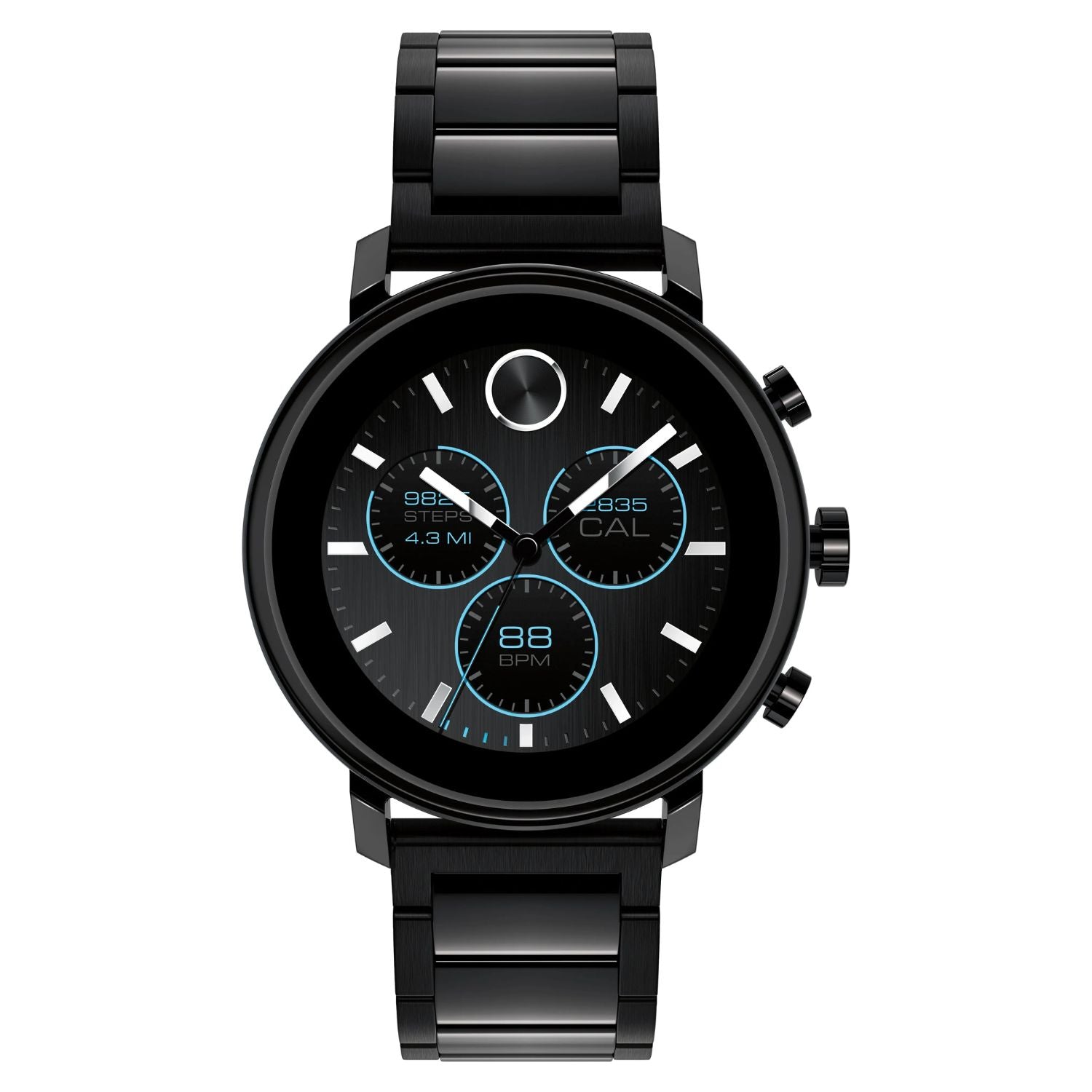Movado Men's Connect Wrist Watch Black Luxury Designer Swiss