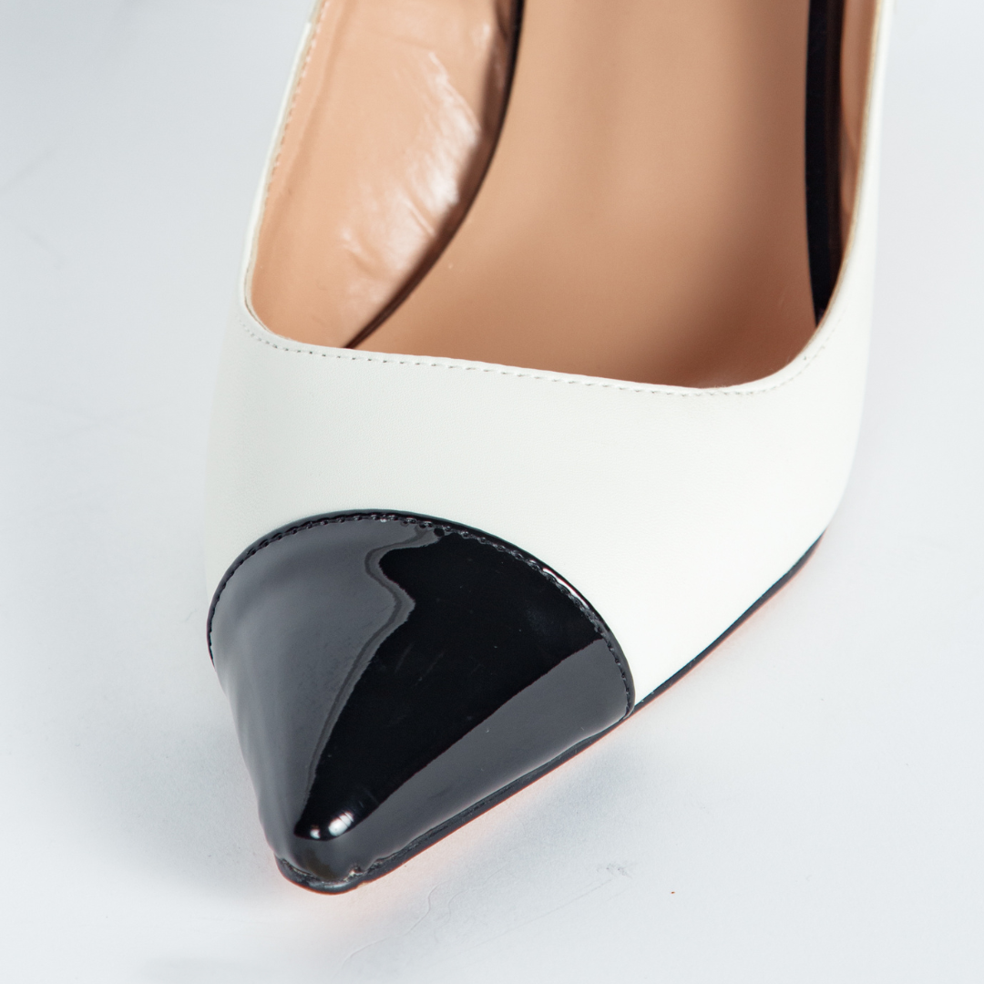 Drew Slingback Pumps Vaila 9 slingbacks heels spectator black white