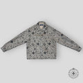 Louis Vuitton Monogram Cashmere Blend Overshirt wool silk cashmere men's 52 54 56