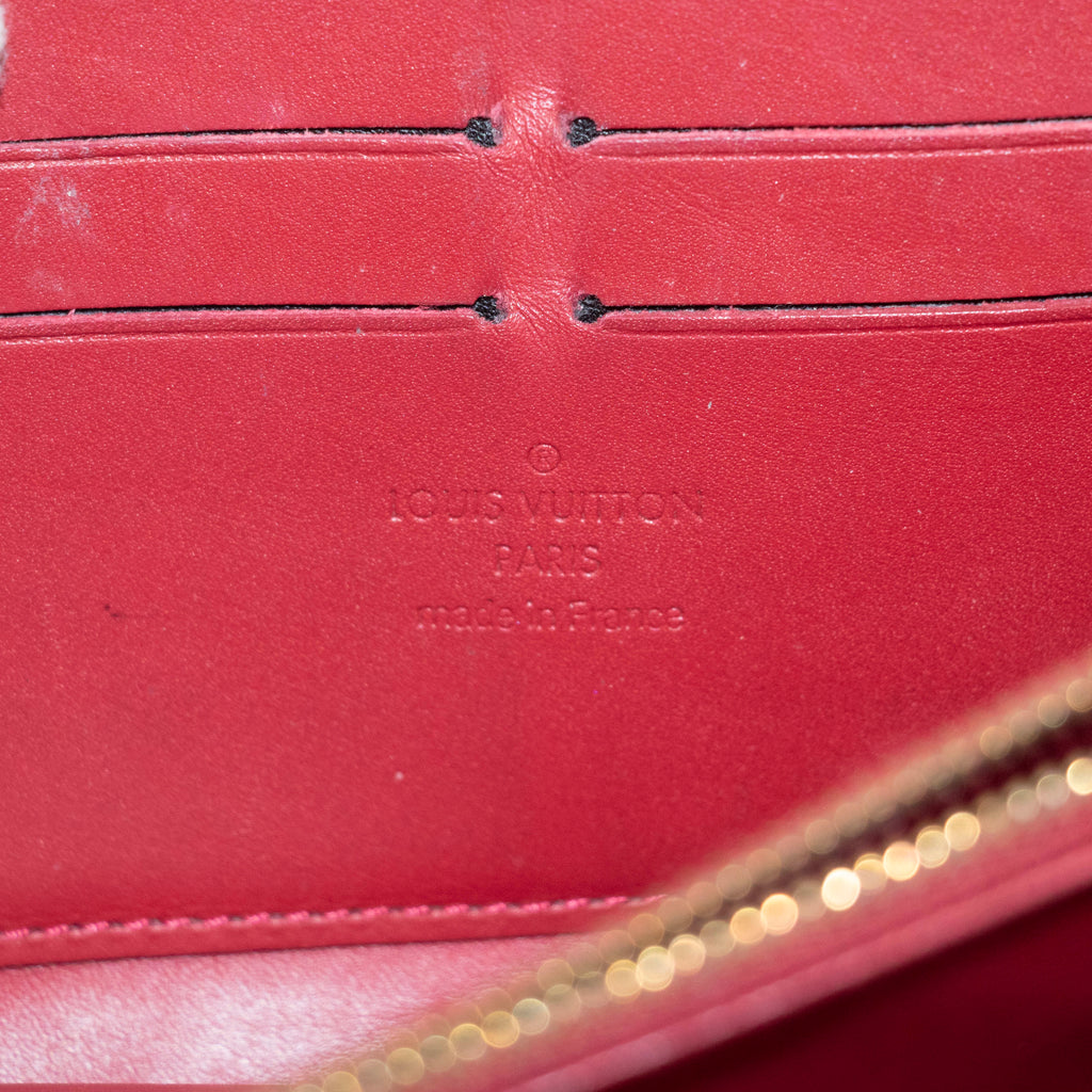 Louis Vuitton Rayures Vernis Zippy Long Wallet #3927 LV