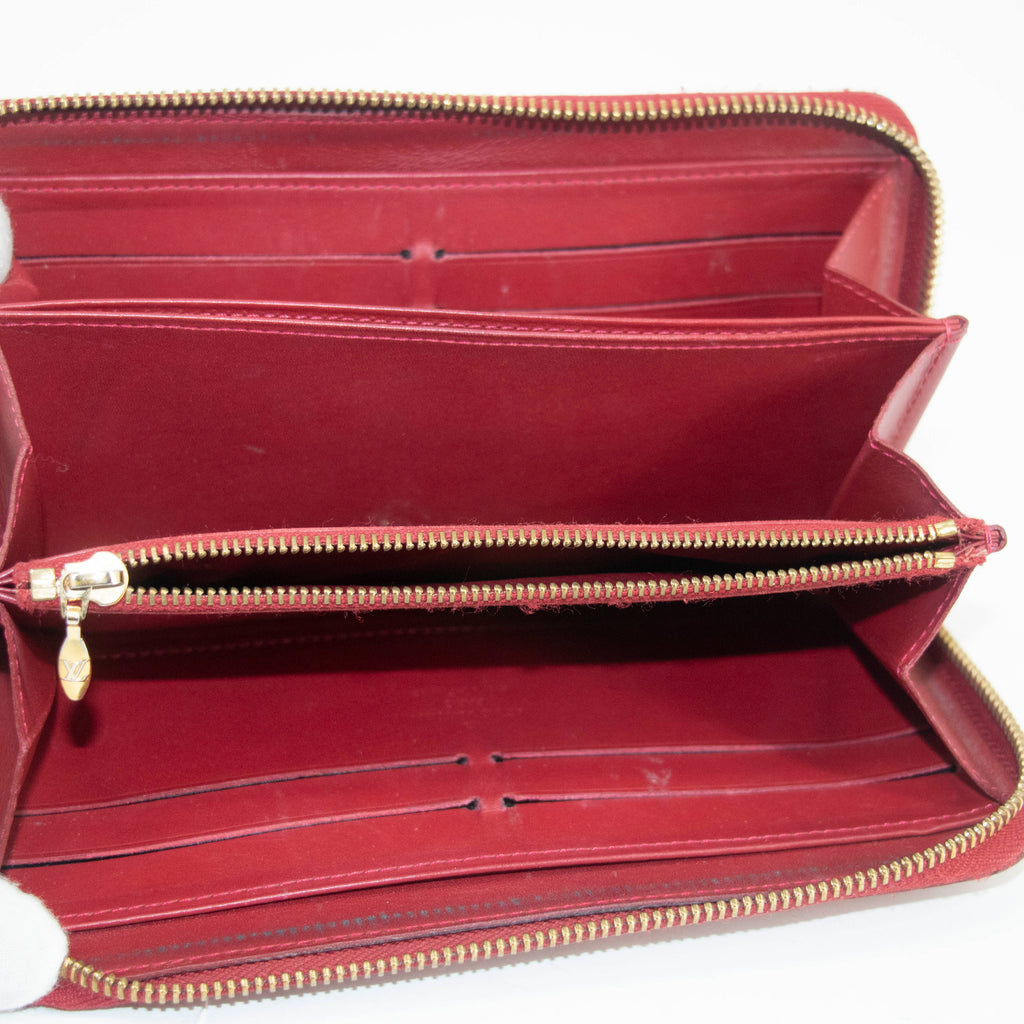 Louis Vuitton Rayures Vernis Zippy Long Wallet #3927 LV