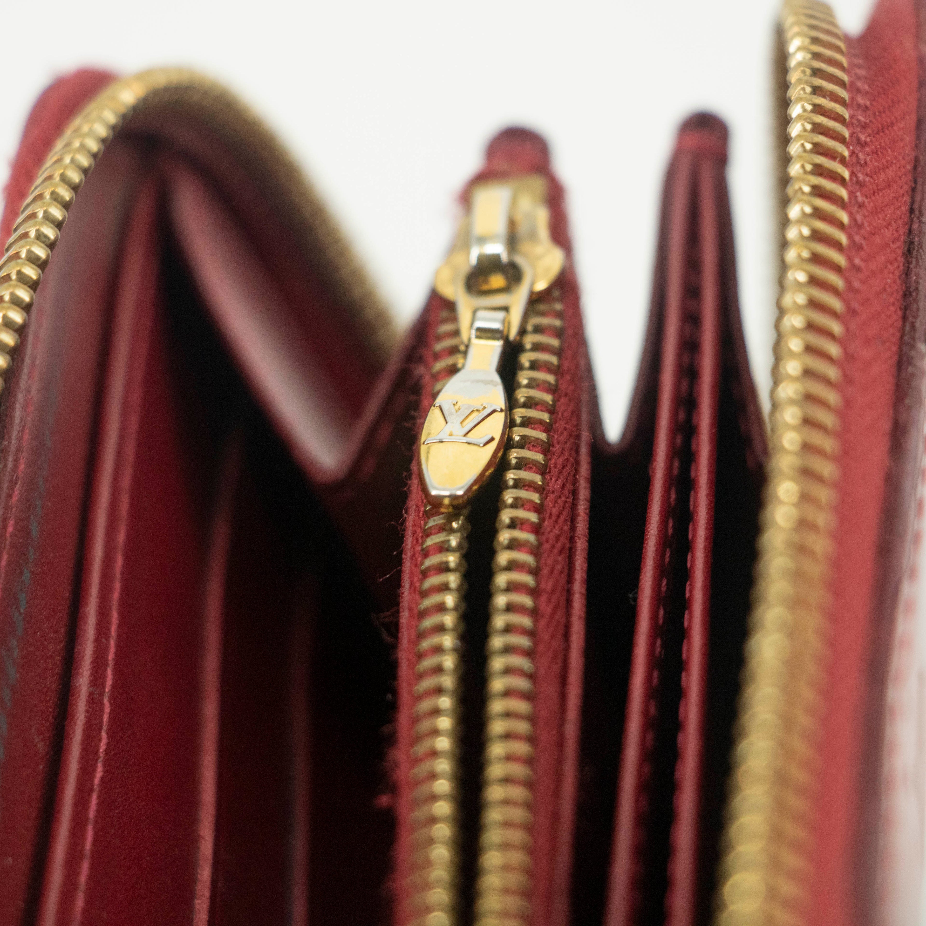 Louis Vuitton Rayures Vernis Zippy Long Wallet #3927 LV