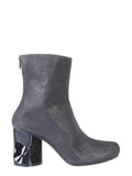 Maison Margiela ladies Boots With Crushed Heel Gray shimmery heels